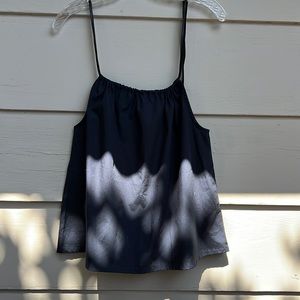 Erica Tanov Navy Blue Cotton Top size 1